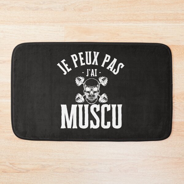 Aperçu de l'œuvre  j'peux pas j'ai muscu | cadeaux de gym | musculation créée et vendue par store7azzouzi.