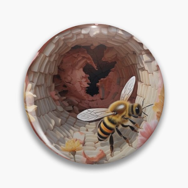 Item preview, 3D Art Bee Nature Hole Design designed and sold by MINOSDESIGN.