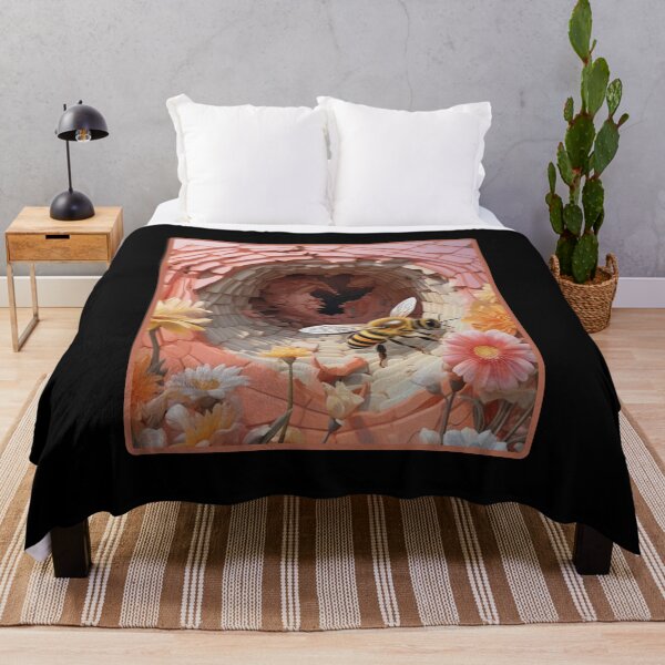Item preview, 3D Art Bee Nature Hole Design designed and sold by MINOSDESIGN.