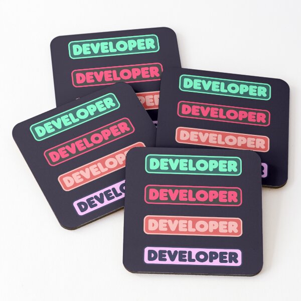 Item preview, Developer (pack of 4) - software engineer | Product Designer | software developer Stickers designed and sold by PoshPixel.