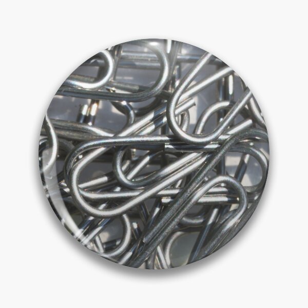 Item preview, Paperclips closeup background silver and white  designed and sold by Umdash919.
