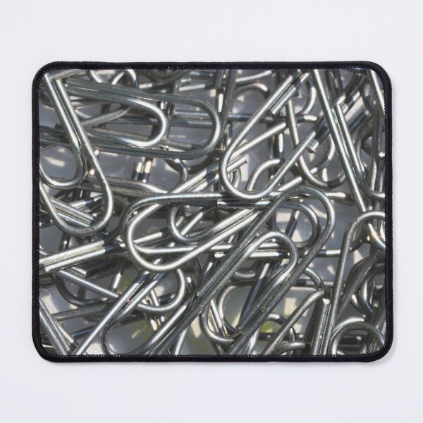 Item preview, Paperclips closeup background silver and white  designed and sold by Umdash919.