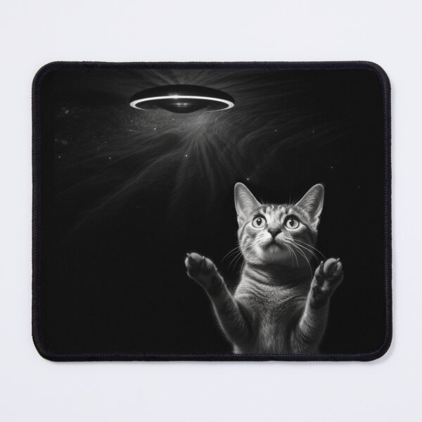 Item preview, CUTE FUNNY CAT SURPRISED BY UFO 1 designed and sold by justyna-s28.