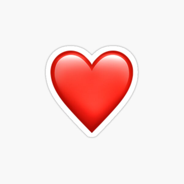 Stickers sur le thème Coeur Rouge Emoji