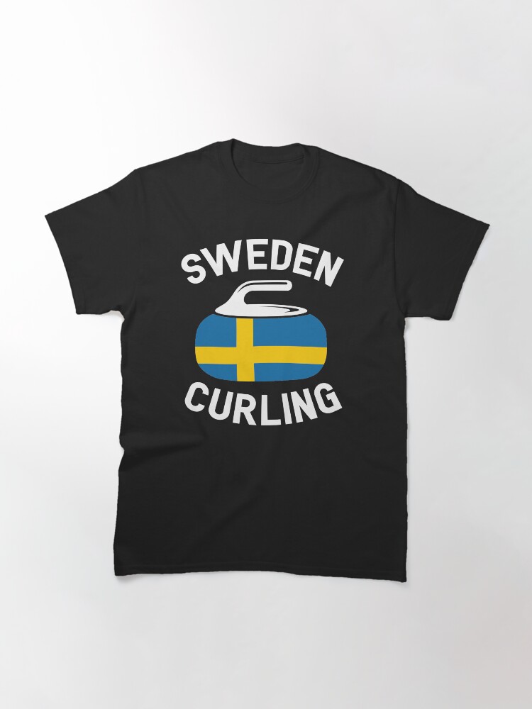 Sweden Curling Swedish Tshirt Flag Of Sweden T Shirt S Wedish T