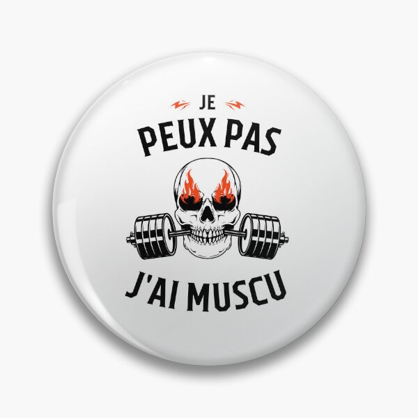 Item preview,  j'peux pas j'ai muscu | gym gifts | musculation  designed and sold by store7azzouzi.
