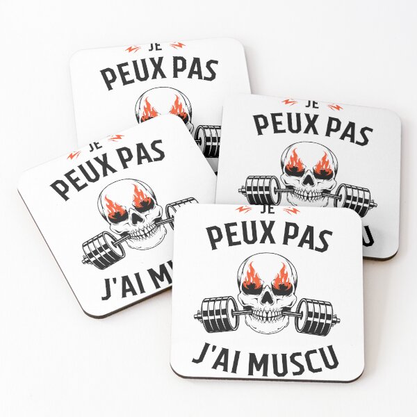Item preview,  j'peux pas j'ai muscu | gym gifts | musculation  designed and sold by store7azzouzi.