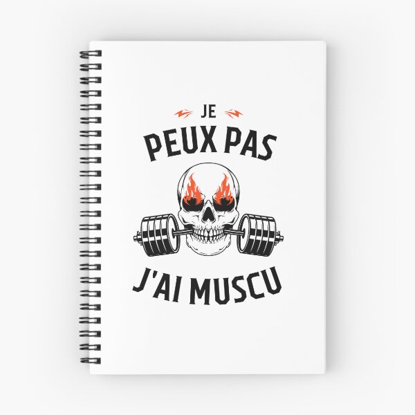 Aperçu de l'œuvre j'peux pas j'ai muscu | cadeaux de gym | musculation créée et vendue par store7azzouzi.