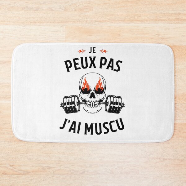 Aperçu de l'œuvre  j'peux pas j'ai muscu | cadeaux de gym | musculation créée et vendue par store7azzouzi.
