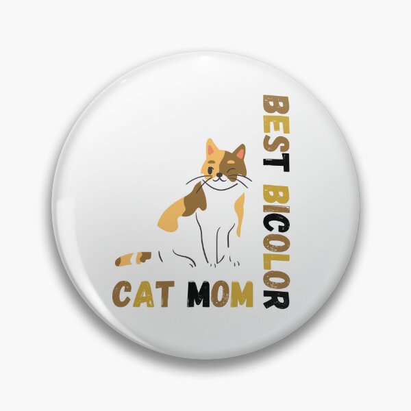 Item preview, Bicolor cat with writing "best bicolor cat mom" designed and sold by stayfreshbyme.