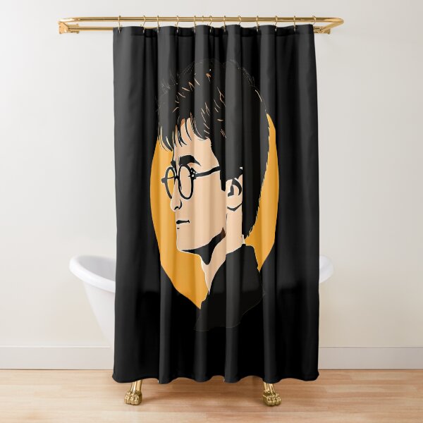 Harry Potter Logo Shower Curtain Bathroom Decor Polyester Waterproof Bath Curtains with Hooks 60x72 Inches, Size: Iron