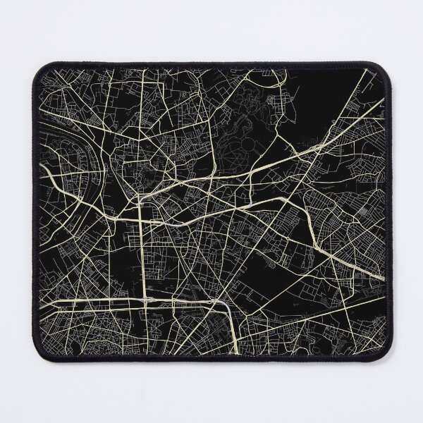 Item preview, Aubervilliers Black and white map designed and sold by Jerhus.