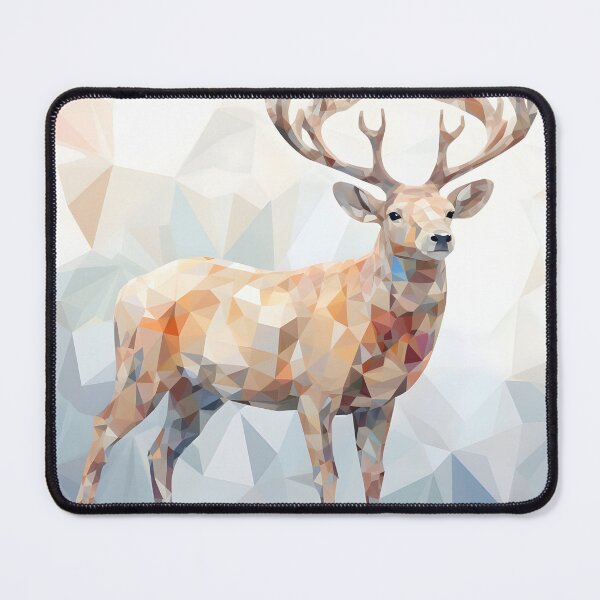 Item preview, Pastel Prism Reindeer: A Study in Geometric Serenity designed and sold by RxU3.