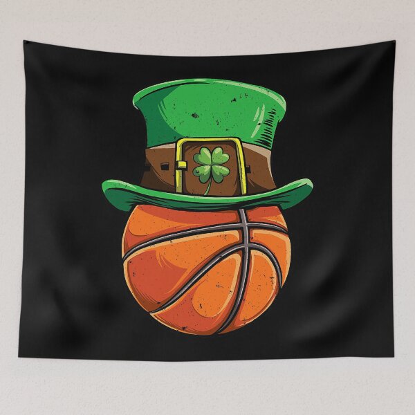 Item preview, Basketball St Patricks Day Boys  Ball Leprechaun Hat designed and sold by BalladOfZeus.