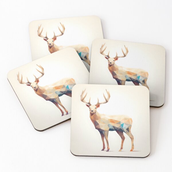 Item preview, Pastel Prism Reindeer: A Study in Geometric Serenity designed and sold by RxU3.