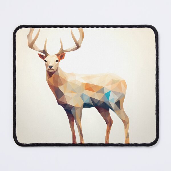 Item preview, Pastel Prism Reindeer: A Study in Geometric Serenity designed and sold by RxU3.