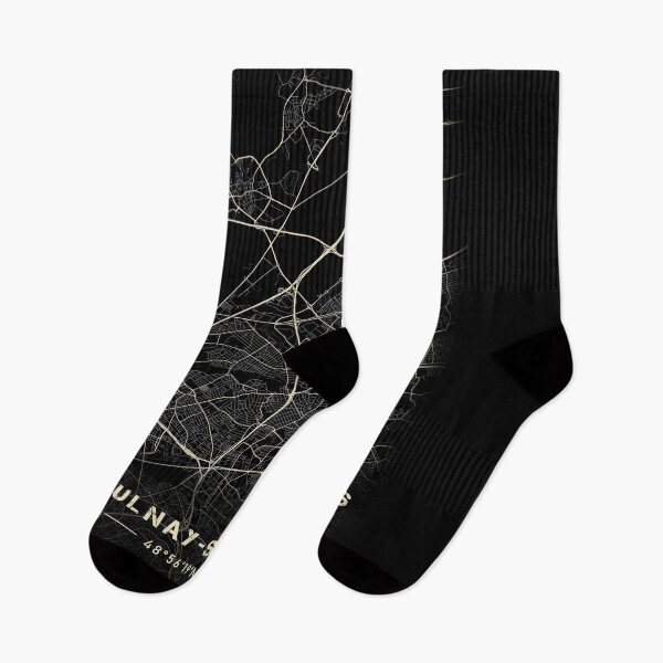Item preview, Map Aulnay-sous-bois Black and white designed and sold by Jerhus.