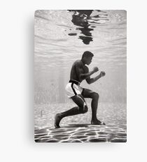Muhammad Ali Underwater Poster Metal Print
