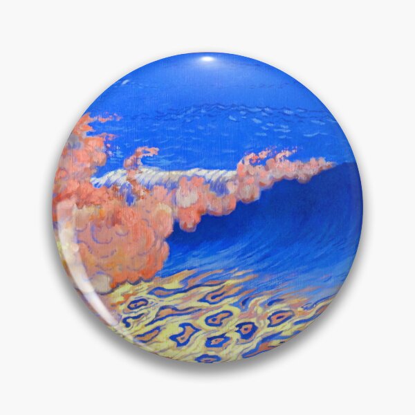 Item preview, Georges Lacombe - Blue Seascape, Wave Effect designed and sold by ArtExpression.