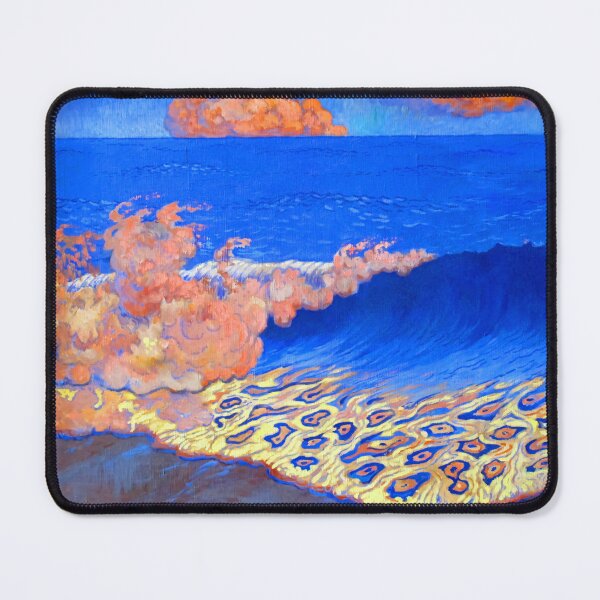 Item preview, Georges Lacombe - Blue Seascape, Wave Effect designed and sold by ArtExpression.
