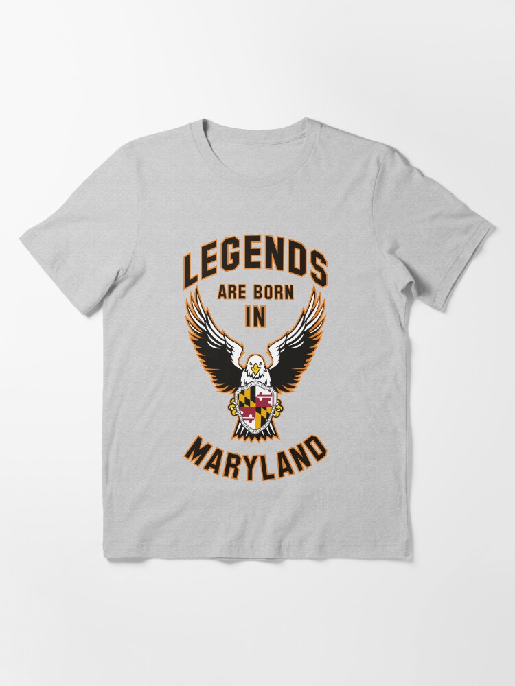 Alternate view of Legends are born in Maryland Essential T-Shirt