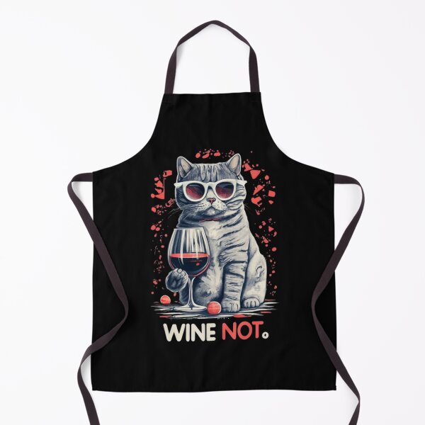 Item preview, Party British cat serves wine and invites designed and sold by BlueGoldArt.