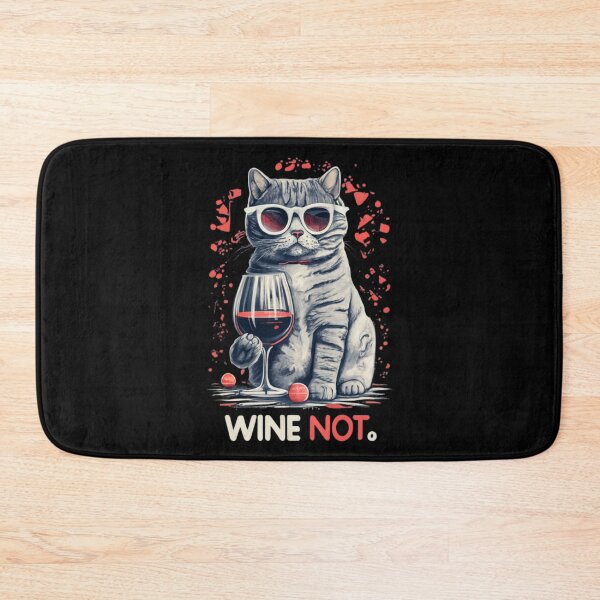 Item preview, Party British cat serves wine and invites designed and sold by BlueGoldArt.