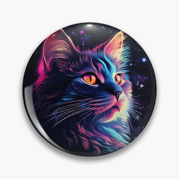 Artikelvorschau, Schöne Katze im bunten Style, Geschenk Katze entworfen und verkauft von Andrea-Design.
