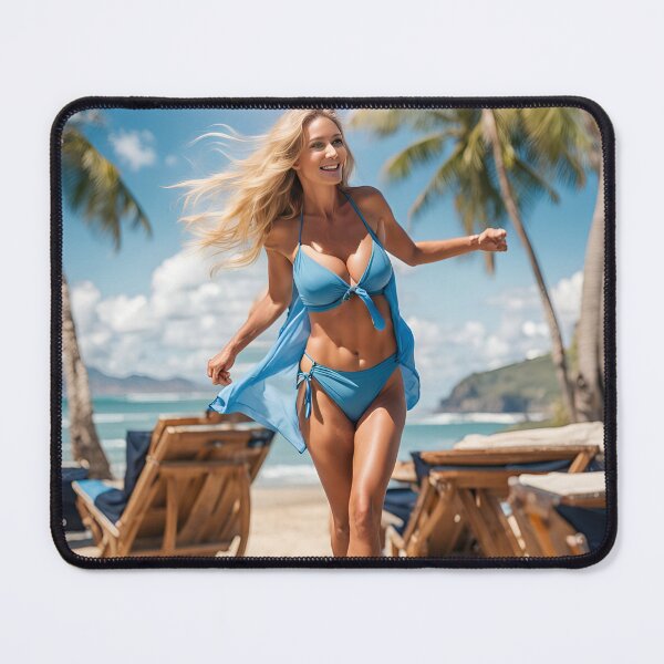 Item preview, Happy blonde on the beach designed and sold by Kenosuke78.