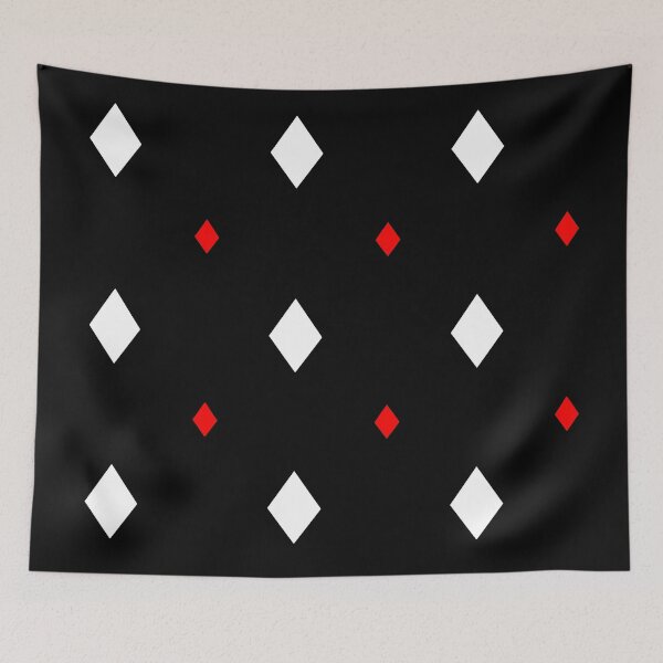 Item preview, Red and white diamond design designed and sold by GingerArtGifts.