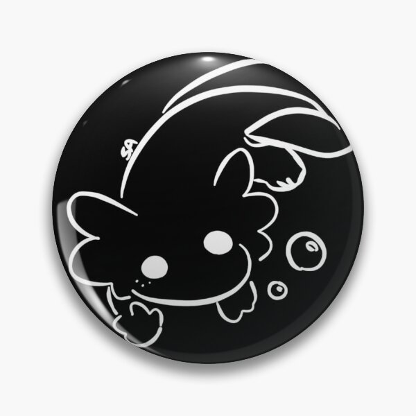 Item preview, Basic Axolotl B/W designed and sold by SqueakAxolotl.