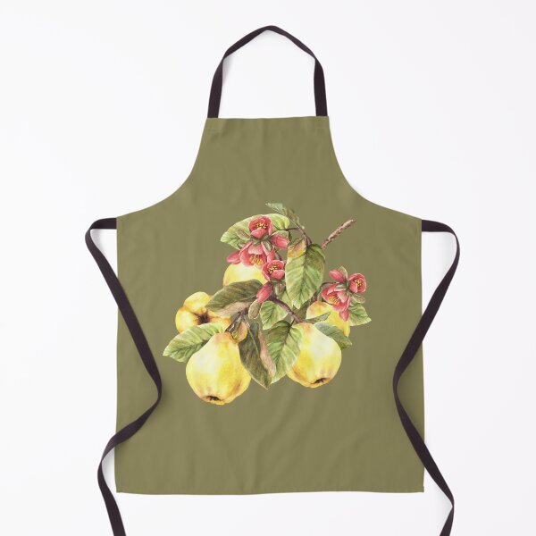Item preview, Watercolor hand drawn branch of quince fruits with flower and leaves. Сlip art sticker designed and sold by BartolArt.