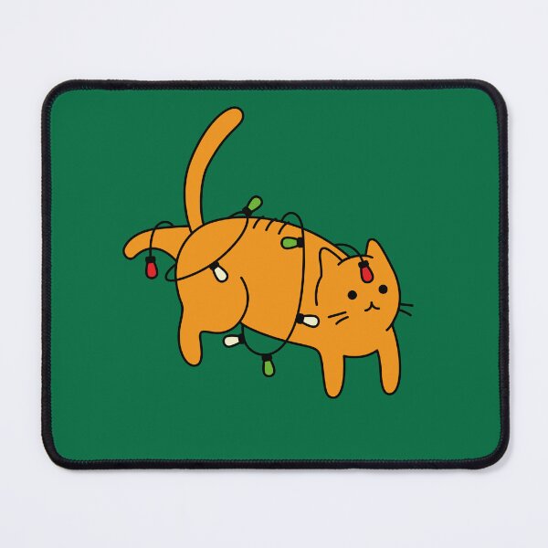 Item preview, Cat Wrapped In Christmas Lights, Red-handed.  designed and sold by Picky-Cat.