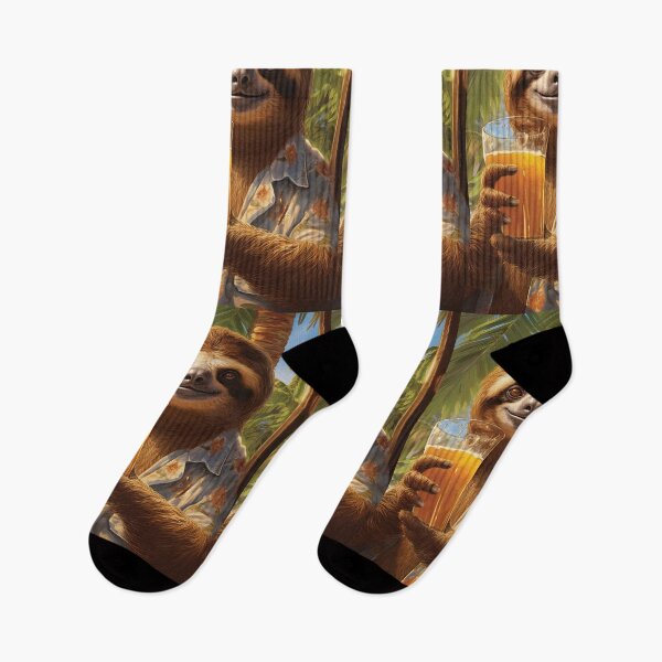 Item preview, Tropical Vacation Sloth designed and sold by OriginalBeerCat.