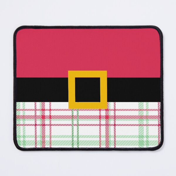 Item preview, Christmas Santa Belt Buckle with Plaid designed and sold by Ink Rebellion.