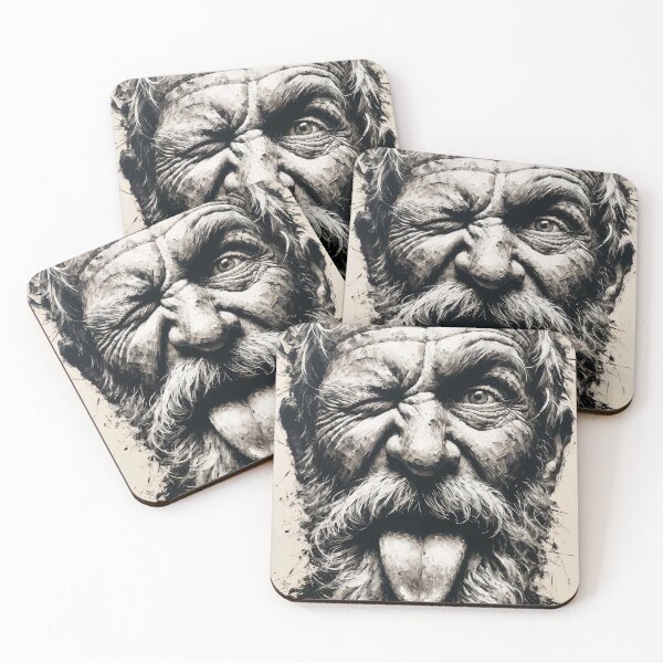 Item preview, Mischievous old man designed and sold by PetitPozzi.