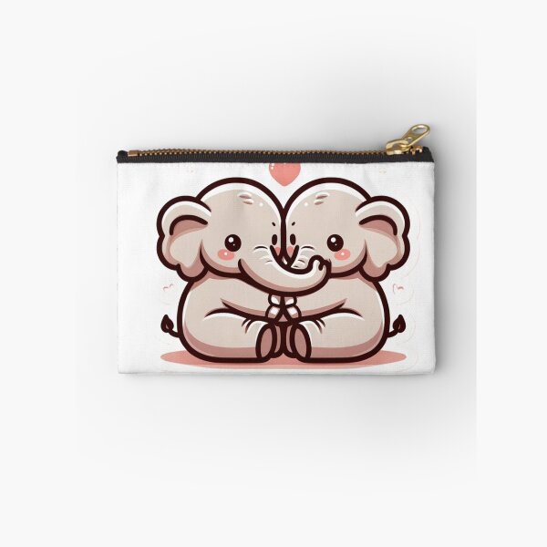 Item preview, Valentine's Day Cute Cartoon Elephants Hugging  designed and sold by Zestpond.