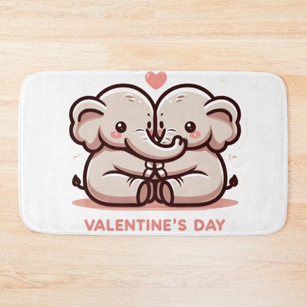 Item preview, Valentine's Day Cute Cartoon Elephants Hugging  designed and sold by Zestpond.