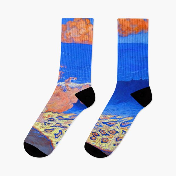 Item preview, Georges Lacombe - Blue Seascape, Wave Effect designed and sold by ArtExpression.
