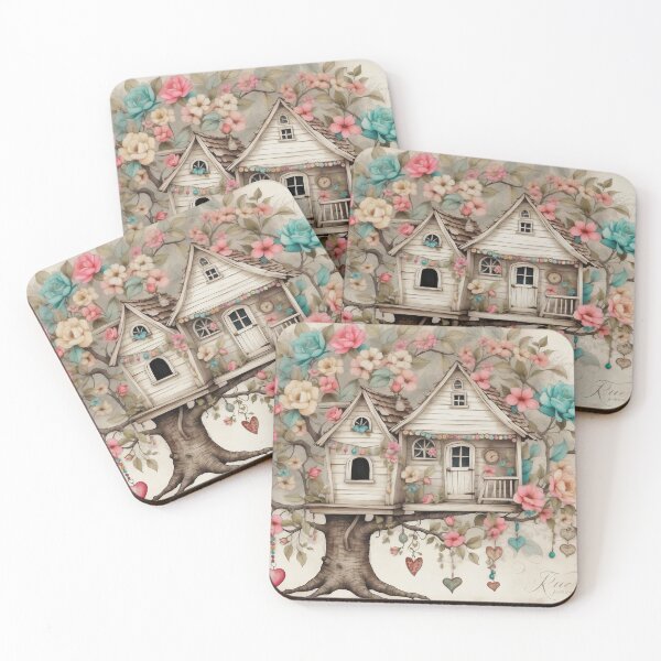 Item preview, Treehouse Girly Floral Charms designed and sold by Marcee Duggar.
