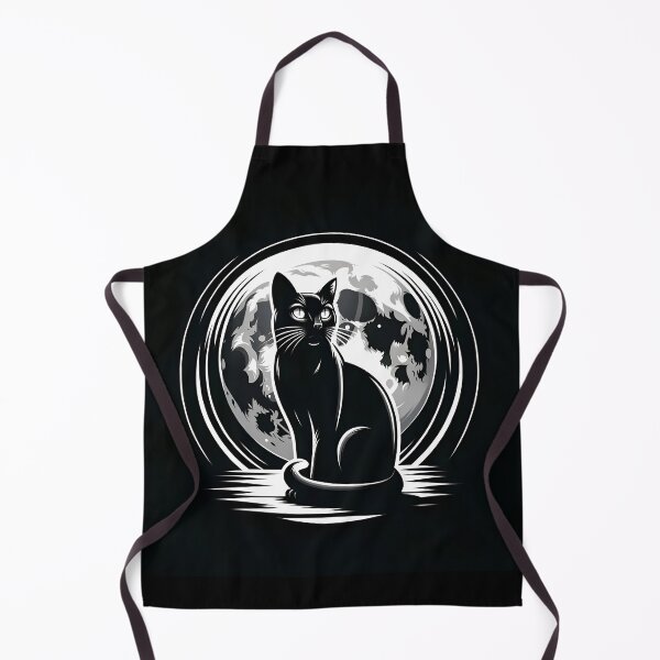 Item preview, "Mystical Moonlit Cat" designed and sold by APARTAI EU.