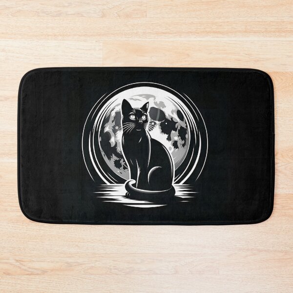 Item preview, "Mystical Moonlit Cat" designed and sold by APARTAI EU.