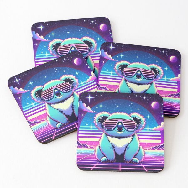 Item preview, Synthwave Space Koala designed and sold by Zestpond.