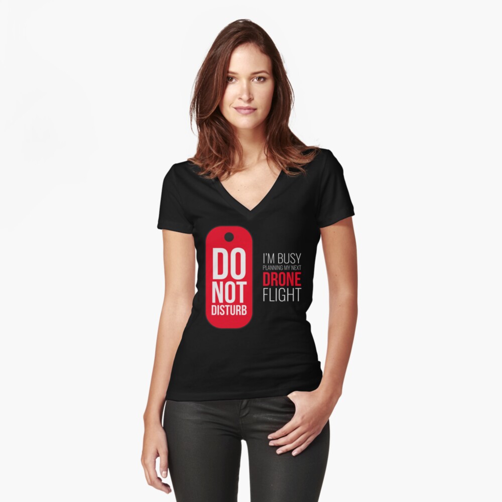Item preview, Fitted V-Neck T-Shirt designed and sold by Teesamust.