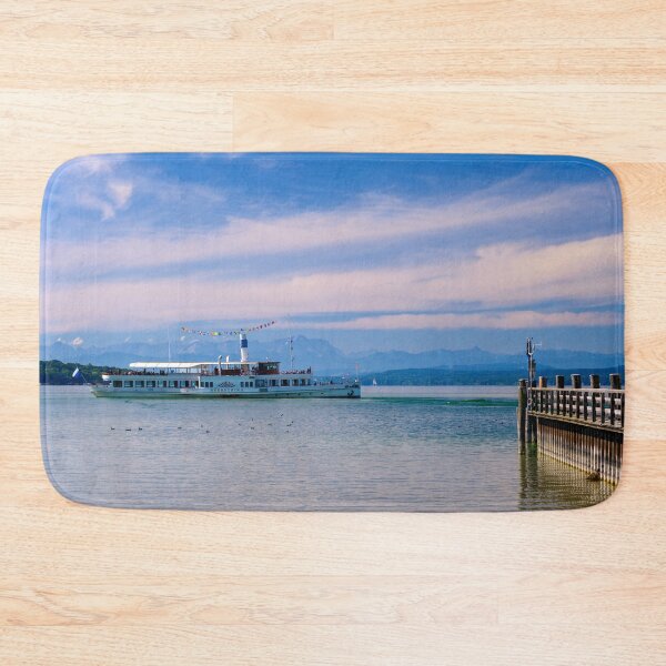 Item preview, Paddle Steamer Herrsching on Lake Ammer, Germany designed and sold by Kasia Design.