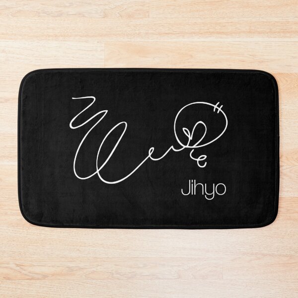 Item preview, Jihyo's white autograph (with her name) designed and sold by SappyYellowCR.