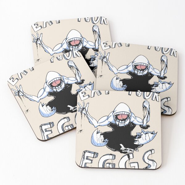 Item preview, EAT YOUR EGGS (Ink) designed and sold by AidanThomasArt.