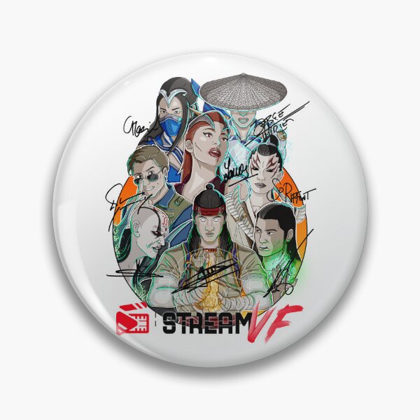 Item preview, Mortal Kombat Version Black Signatures White Background StreamVF designed and sold by StreamVF.