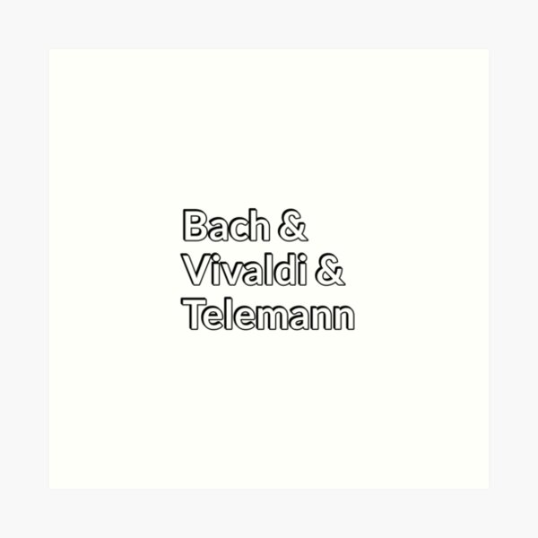 Aperçu de l'œuvre Compositeurs baroques - Bach, Vivaldi, Telemann créée et vendue par Inspirationmotivation.