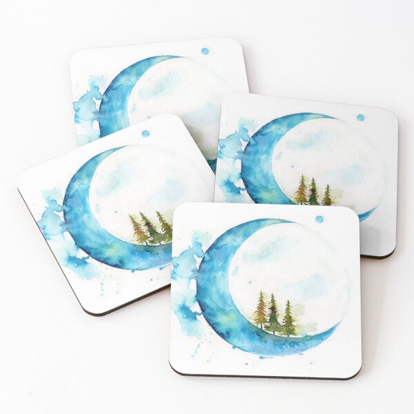 Item preview, blue moon designed and sold by bearandfoxcom.
